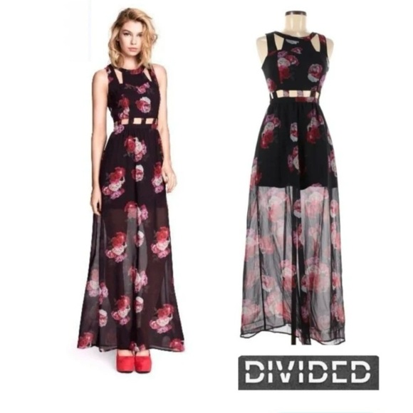 Divided Back Zip Sleeveless Dress
SIZE:6
BLACK/RED/PINK
FLORAL DESIGN - Picture 1 of 8
